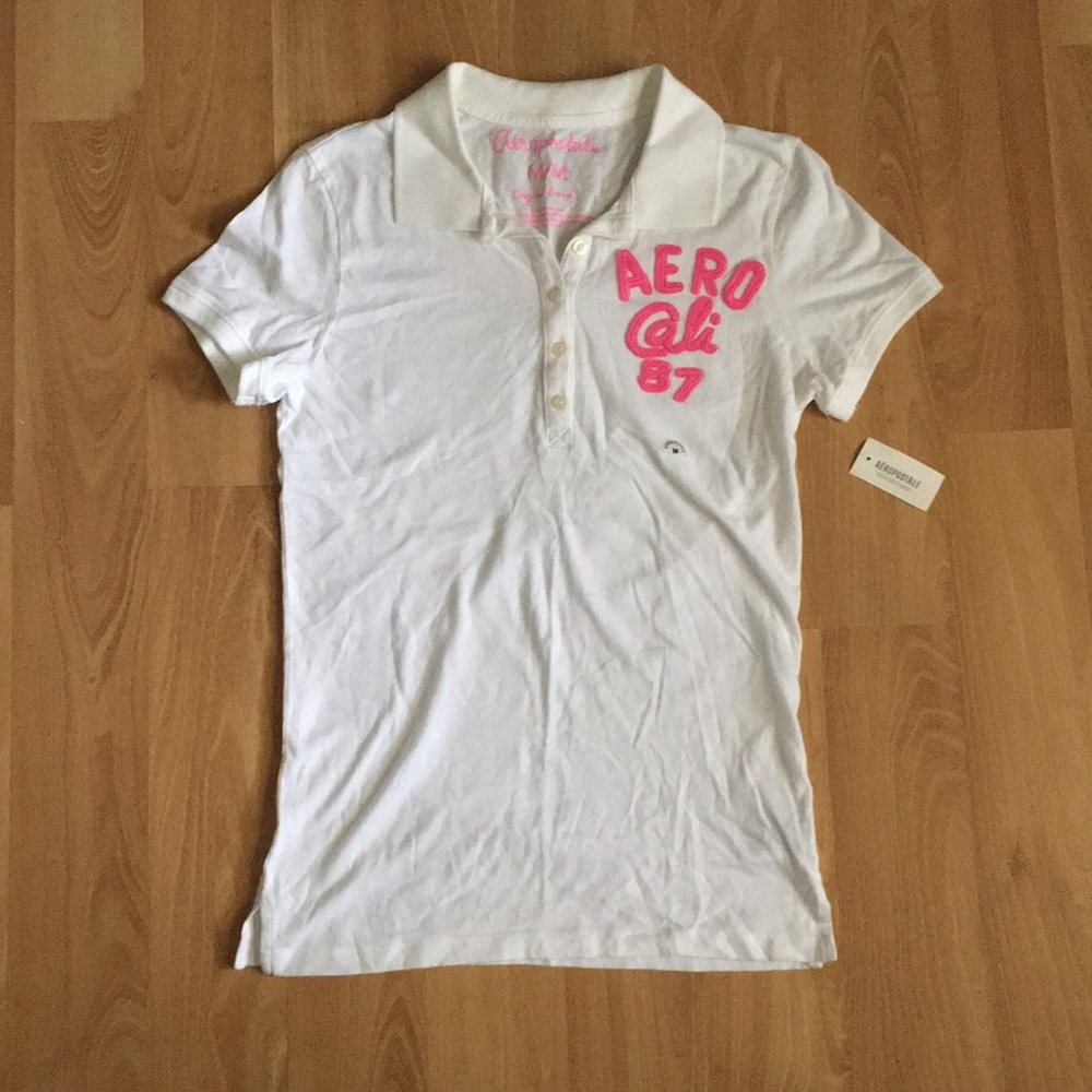 Aeropostale Women Aero Cali Piqué Shirt